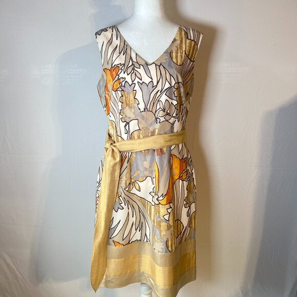 ✨Marca Foley's Joy Italian Cotton Floral Shift Dress - Elevate Your Style! Sz 11 - Picture 2 of 11